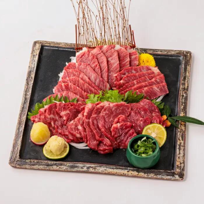 サシが決めてトロ?り馬刺しセット計約500g馬刺し食べ比べZBK005