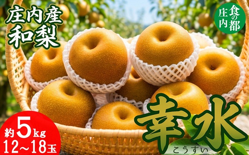
                  【令和8年産】食の都庄内　庄内産和梨【幸水】約5kg　※令和8年8月末頃～9月中旬配送
                