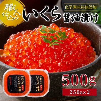 【2026年秋発送】【化学調味料無添加・職人仕込み】イクラしょうゆ漬け　500g_00584【配送不可地域：離島】【1156890】