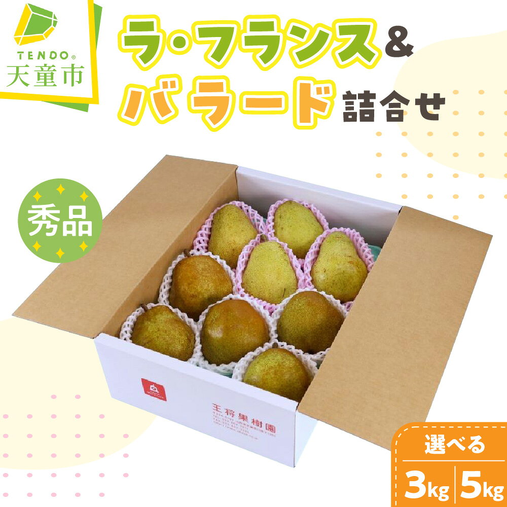 【ふるさと納税】 ラ・フランス & バラード 詰合せ 選べる 3kg / 5kg 令和8年産 先行予約 2026年 ラフランス 洋なし 西洋梨 果物 フルーツ 秀 家庭用 のし 贈答 ギフト プレゼント 食べ比べ セット お取り寄せ 旬 秋 冬 期間限定 送料無料 【 山形県 天童市 】