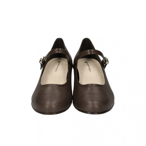 ウェッジストラップパンプス｜ダークグレー LL(24.5cm) レディース パンプス 3.5cmヒール ウエッジソール 幅広 甲高 外反母趾 ゆったり幅 大人気 靴 お仕事靴