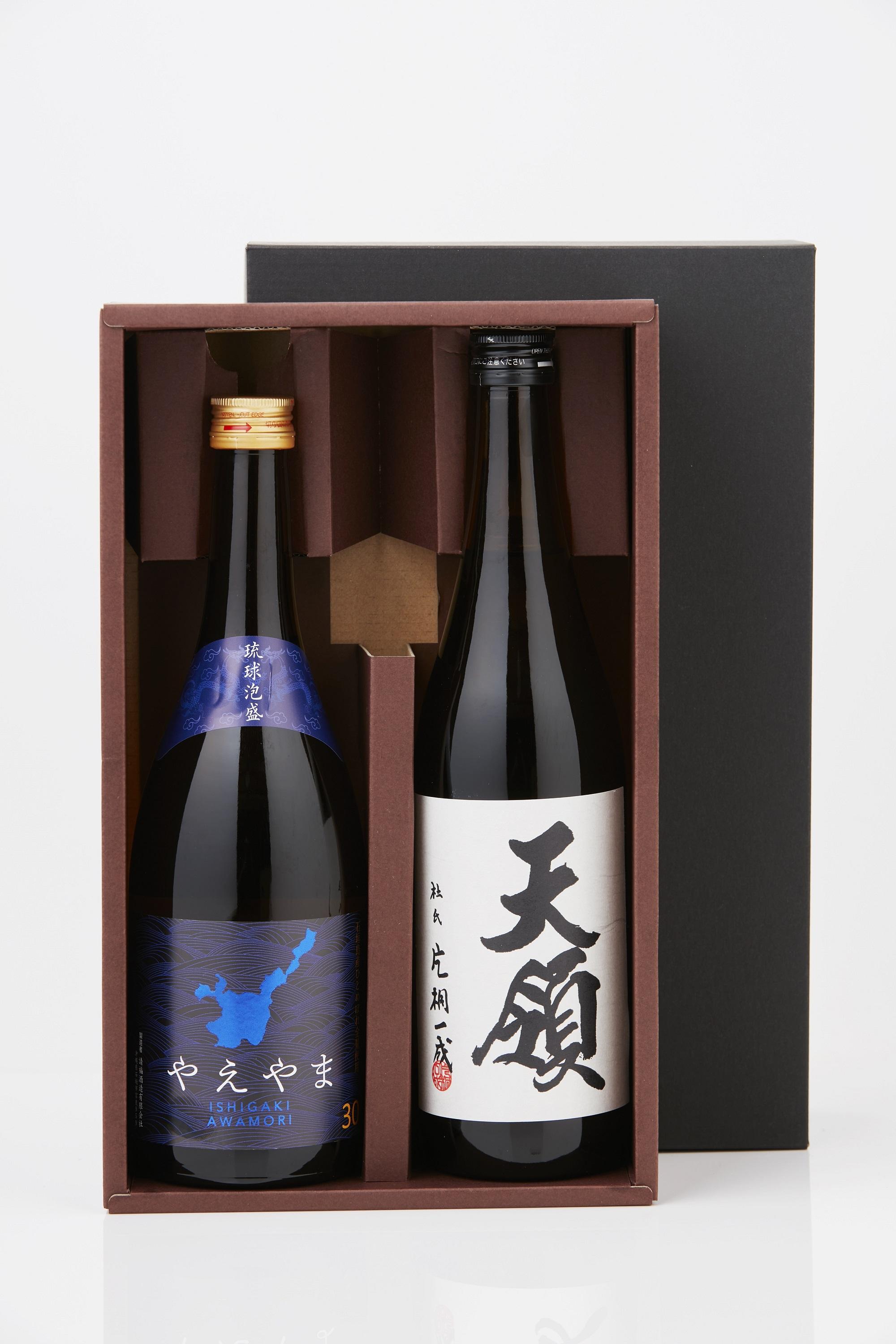 天領酒造 米焼酎 天領 25% & 請福酒造 琉球泡盛 やえやま 30% 本格焼酎 & 琉球泡盛 720ml 2本セット 発売元 株式会社片山 141305_JN05