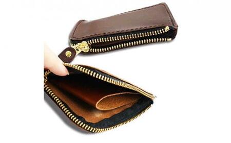 匠 Leather Coincase カーキ