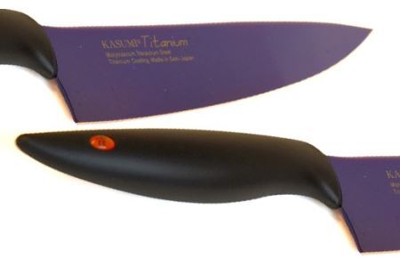 【岐阜高島屋選定品】＜SUMIKAMA (スミカマ)＞　霞　剣型包丁（チタンコーティング）ミッドナイトブルー 59E1581