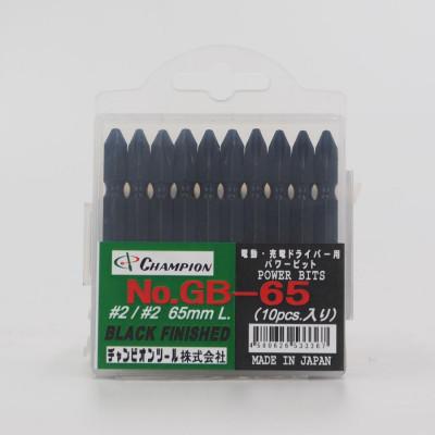 ふるさと納税 富田林市 チャンピオンツール　ブラック 両頭ビット +2×65 10本組 プラス マグネット付き |  | 03