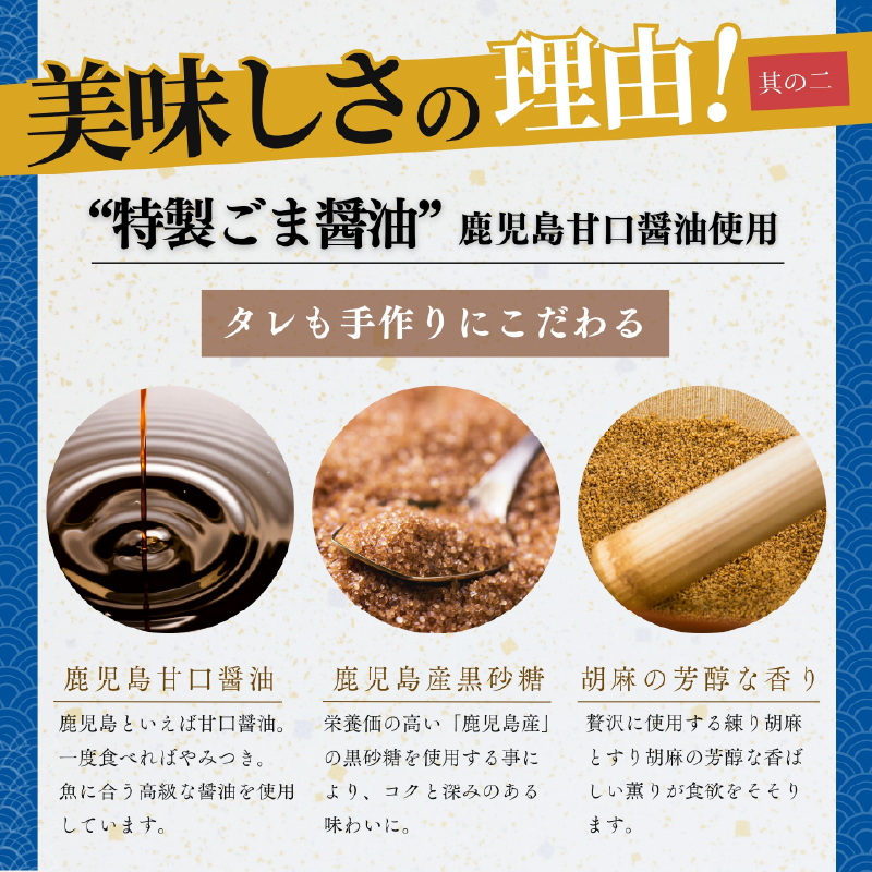 鹿屋市産 かんぱち 胡麻醤油漬け 海鮮丼セット 8食分　KN097-005-03