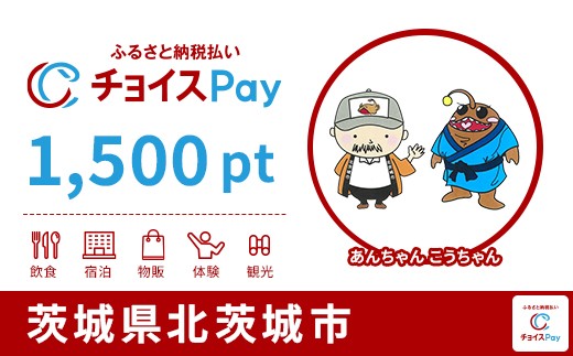 
            北茨城市チョイスPay 1,500pt【会員限定のお礼の品】
          