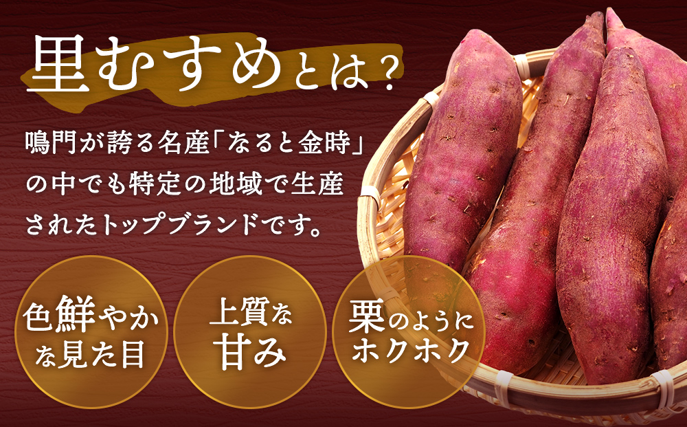 【 予約受付中・2025年9月下旬～10月頃より順次発送 】なると金時 里むすめ 1.5kg　鳴門金時　さつま芋　サツマイモ　ほくほく　お菓子　おかず　天ぷら　焼き芋 ギフト 贈り物 お土産  里娘