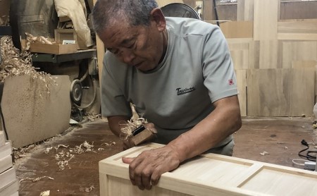 総桐 パンケース 2斤用 竹本木箱店 ブレッドケース 食パン ストッカー 保存ケース 桐製 木製