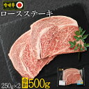 【ふるさと納税】宮崎牛 ロースステーキ 合計500g（250g×2P） 国産 肉 牛肉 ご飯 おかず BBQ ディナー お祝い