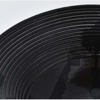 乃利陶窯 五臓六腑が喜ぶ【こくようせき】黒曜石駒筋針彫6.5寸多用鉢 A20-310_イメージ4