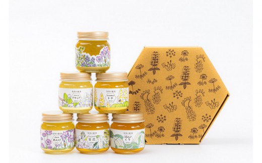 
                  鳥取県産はちみつ6種セット (福蜂蜜・トチ・れんげ・アカシア・くり・百花)(ふるさと物産館)
                