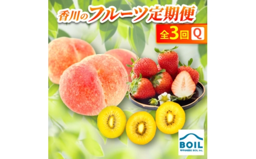 ＜発送月固定定期便＞香川のフルーツ(3Q)全3回【4083537】