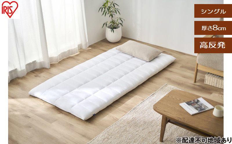 布団 エアリー敷き布団プラスS ASFP80-S ホワイト 敷布団 シングル 洗える 丸洗い 清潔 コンパクト 軽量 軽い オールシーズン 抗菌防臭 防ダニ 通気性 高反発 湿気 敷き布団 敷きふとん アイリスオーヤマ エアリー Airy 寝室