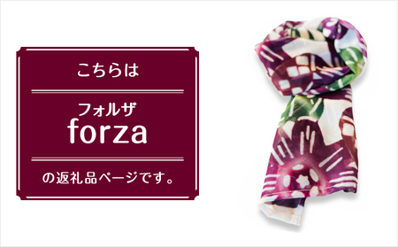 ショートストール 日本製 【フォルザ】 | 紅琉 BINRYU アラヤプランニング株式会社 | 沖縄 伝統工芸 びんがた 紅型 | テキスタイル 花柄 和柄 柄物 和モダン 北欧 差し色 フォーマル 
