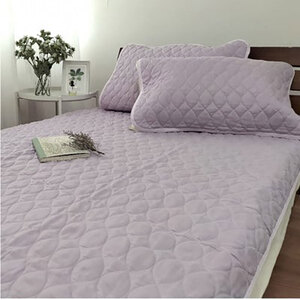 ＜シングル＞艶やかリネン100%敷パッド(100×205cm)ラベンダー LIN-1S-RA