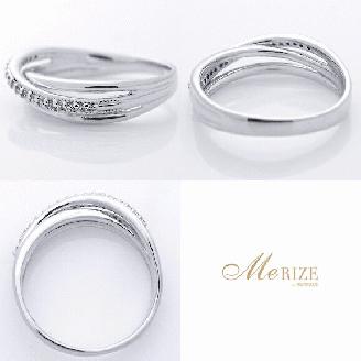 指輪 天然 ダイヤモンド 0.10ct 重ね付け風 SIクラス【pt950】r-249（KRP）M5-1410