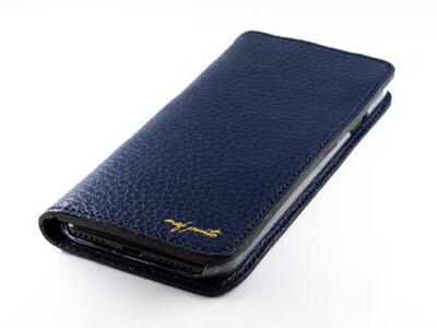 maf pinto アイフォーンケース 本革 日本製 (iPhone SE 第2世代 ／ 8 ／ 7, ) ADRIA LINE 【ネイビー】
