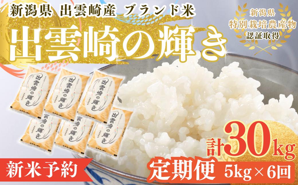 
                  【新米・定期便】お米  コシヒカリ 令和8年産新米 特別栽培米 「出雲崎の輝き」 定期便 5kg 6か月  新潟県産 出雲崎町産 白米 精米 ブランド米 合計30kg
                