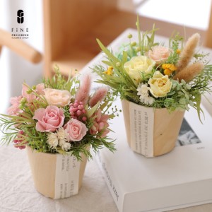 プリザーブドフラワー ピュアローズ イエロー