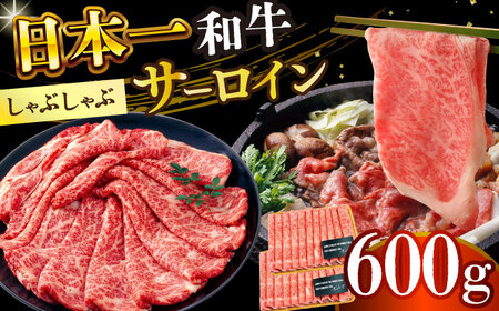 【厳選部位】【A4～A5】長崎和牛サーロインしゃぶしゃぶすき焼き用　600g（300g×2p）【株式会社 MEAT PLUS】[DBS018]