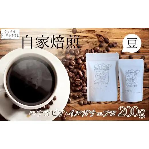 【自家焙煎】カフェ・フランドル エチオピア・イルガチェフW（200g・豆） 2025/9/19～