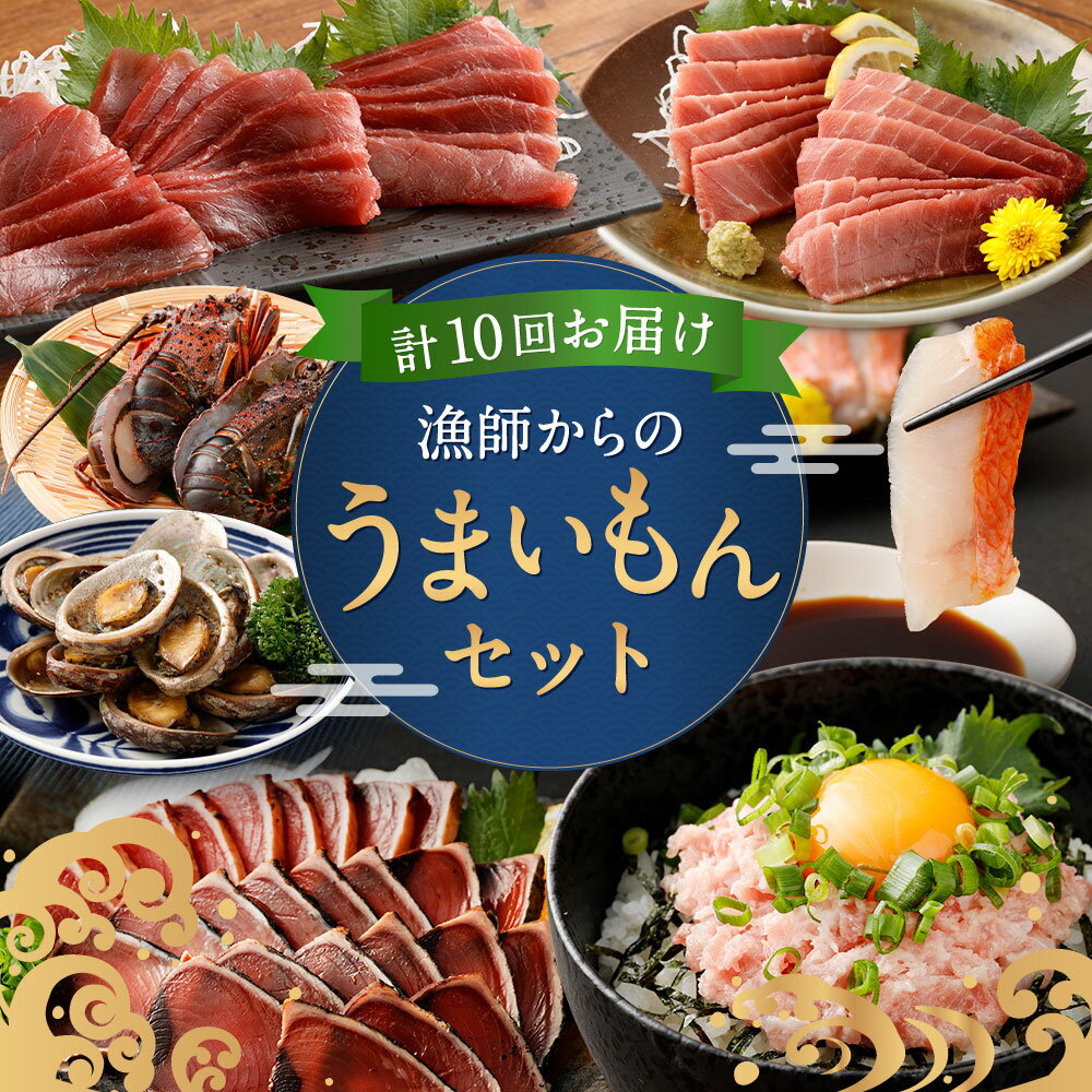 【ふるさと納税】 定期便 10回 海鮮定期便 まぐろ 鮪 鰹 まぐろたたき カツオのたたき ネギトロ 伊勢海老 イセエビ えび 金目鯛 刺身 さしみ 惣菜 グルメ お楽しみ 海鮮 冷凍 魚 海産物 魚介類 訳あり 不揃い 傷 規格外 リピーター 人気 故郷納税 頒布会 高知県 室戸市