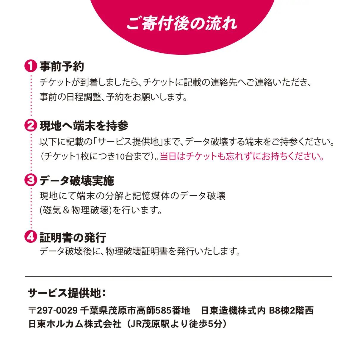 パソコン・タブレット・スマートフォン データ破壊サービス (10台)　※破壊証明書ハッシュ値登録サービス付き MBAG013