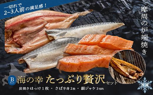
                  3794.焼き魚 6切れたっぷりセット（ほっけ・さば・鮭）北海道摩周炉端焼き　Bセット　焼き魚 海産物 ほっけ さば 鮭 北海道 摩周湖 炭火焼き 真空パック 冷凍 詰め合わせ セット 家族向け 食べ比べ

                