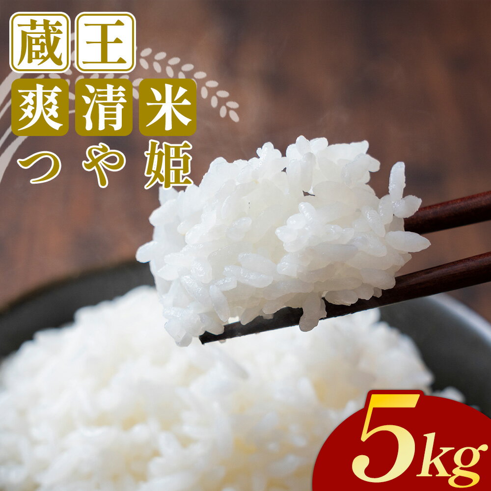 【ふるさと納税】【先行予約】【令和7年産米】蔵王爽清米 つや姫 精米5kg　【04301-0946】