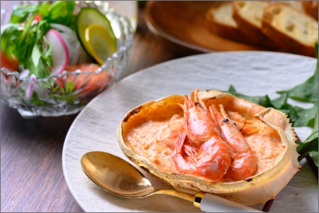 エビ グラタン／カニ屋が作る海のグラタン 甘エビ 5個セット 惣菜 グラタン セット 甘えび 甘エビ 甘海老 エビ 海老 エビグラタン 海老グラタン 