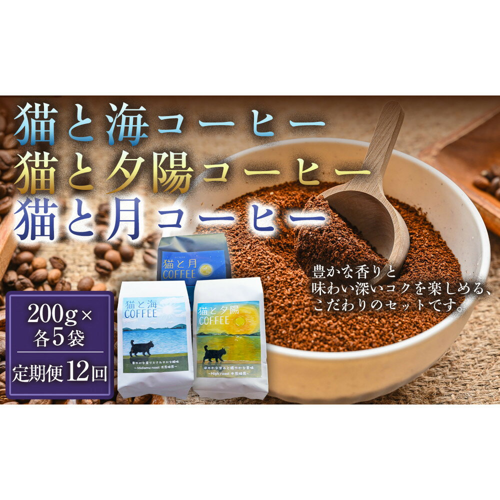 【ふるさと納税】【定期便12ヶ月】【インドネシア・ブラジル・グアテマラ・エチオピア産豆使用！スペシャルティコーヒーの飲み比べセット】 | コーヒー豆 人気 おすすめ 送料無料