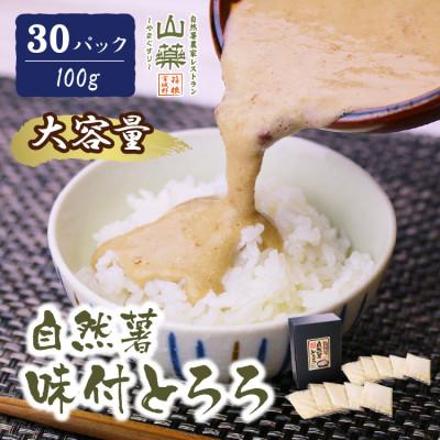 ふるさと納税 小田原市 自然薯味付とろろ　30パックセット(100g×30p)