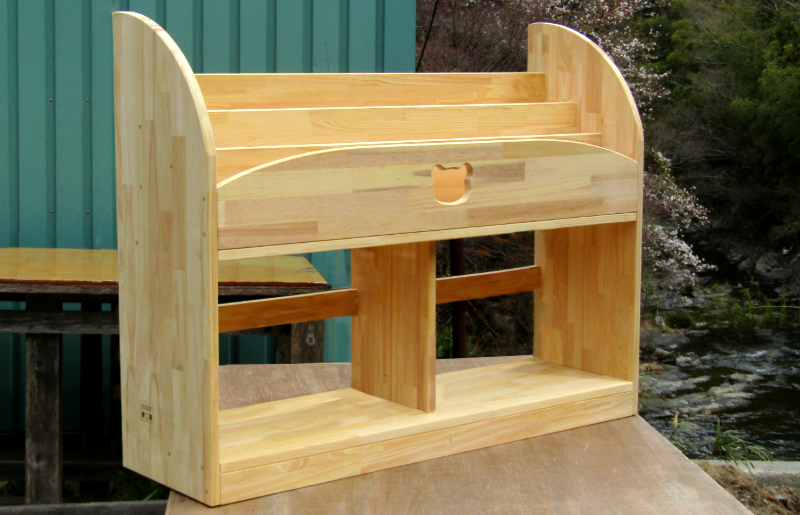 手作り木製 ちょっとスリムな絵本棚 幅100cm 099H3547