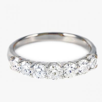 ふるさと納税 甲府市 1キャラット　プラチナ　ハーフエタニティリング　R2090DI-P |  | 01