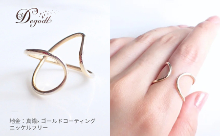 Degodd デゴッド Relaxing GLリング 13号  リング 指輪 ゴールドリング アクセサリー レディースアクセサリー シンプル シンプルリング シンプルアクセサリー ゴールドアクセサリー