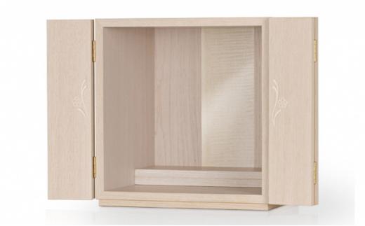 モダン ミニ 仏壇 フラワー ウッディーホワイト