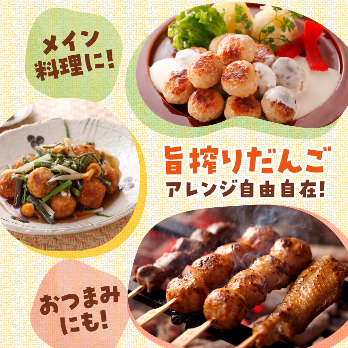 【生姜がアクセント！スープや鍋に♪】みつせ鶏旨搾りだんご（角切り生姜）1kg吉野ケ里/ヨコオフーズ [FAE067]