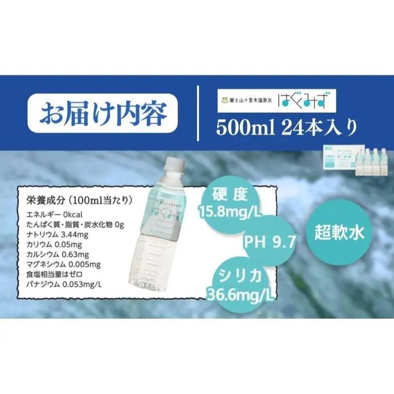 はぐくみず　500mlペットボトル24本入り 飲料類 水 ミネラルウォーター 