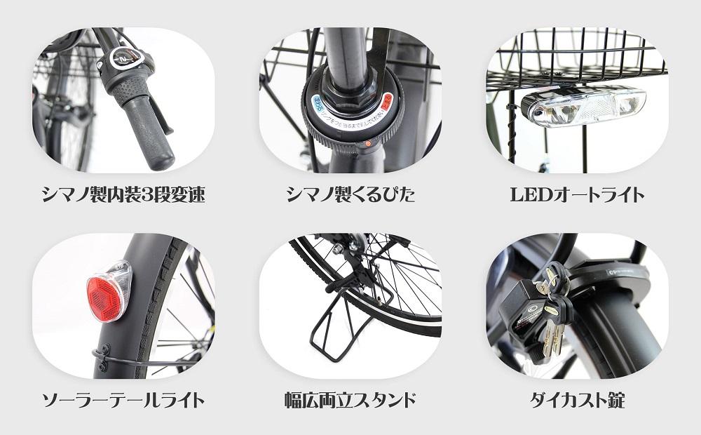 ヱビス自転車  セデオ20 20インチ小径自転車 シマノ製内装3段変速 電動なし（低床式フレーム 安定感 LEDオートライト 幼児2人同乗認定 ）【マットカーキ】【 自転車 シマノ SHIMANO 2
