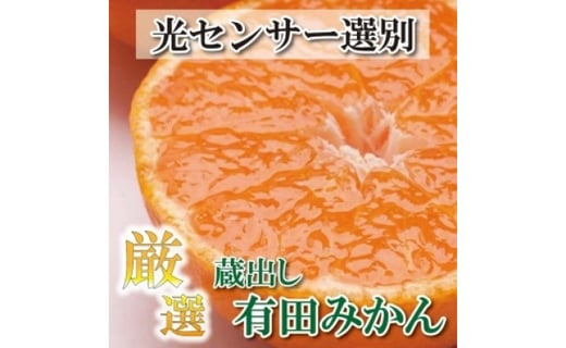 
            ＜1月より発送＞ 厳選 蔵出みかん 5kg+150g（傷み補償分） 有田の蔵出しみかん 光センサー選果 ［IKE200］
          