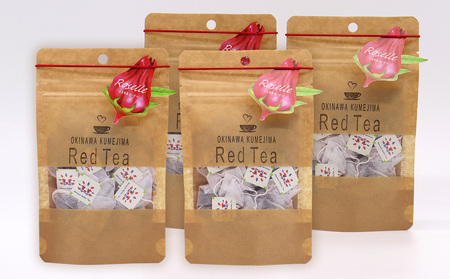 久米島産 天然ローゼルティー「Red Tea」40包 ハーブティー ローゼル茶 レッドティー 赤色 島ハーブ ノンカフェイン カフェインレス ハイビスカス 酸味 美容 ダイエット ビタミンC デトック