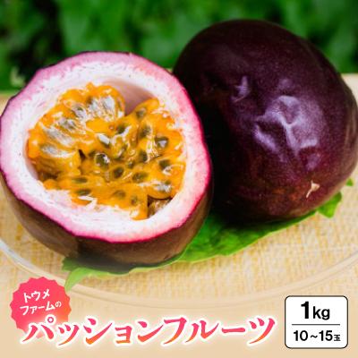 ふるさと納税 本部町 【2026年3月から順次発送】トウメファームのパッションフルーツ1kg(10〜15玉)