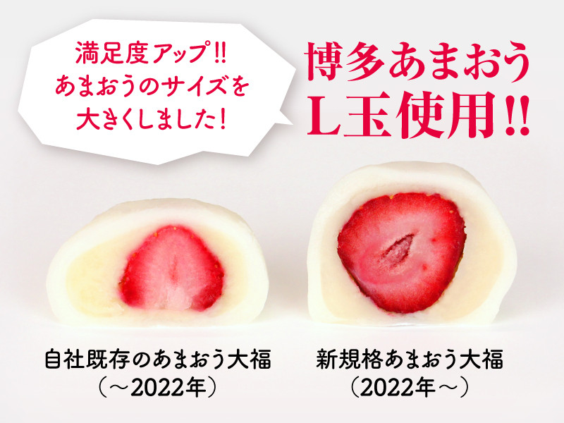 【2023年1月上旬より順次発送】【ふるさと納税限定】博多あまおう ごろっと苺大福 計16個 イチゴ 和菓子 大福 贈答
