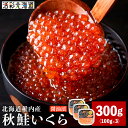 【ふるさと納税】【 北海道 稚内産 】 秋鮭 いくら 醤油漬 300g ( イクラ丼 海鮮丼 に!)いくら 醤油漬け 魚卵 加工品 北海道ふるさと納税 稚内 ふるさと納税 北海道 【配送不可地域：離島・沖縄県】