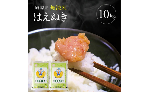 令和7年産【無洗米】はえぬき　10kg(5kg×2袋) TO SE0445