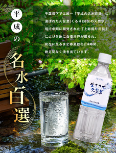 【 定期便 6回 】【 平成の名水百選 】 君津市 久留里の名水 生きた水 ・ 久留里 ペットボトル 2ケース 48本（ 1ケース 500ml ペットボトル 24本 × 2 ）× 6回  | ミネラル