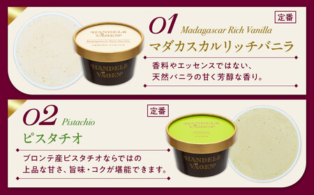 ハンデルスベーゲン 無添加 アイスクリーム 食べ比べ 定番6個セット 濃厚 北海道牛乳 高級カップ スイーツ ギフト 詰め合わせ 人気 おすすめ 送料無料 バニラ ベリー ヨーグルト ピスタチオ あま