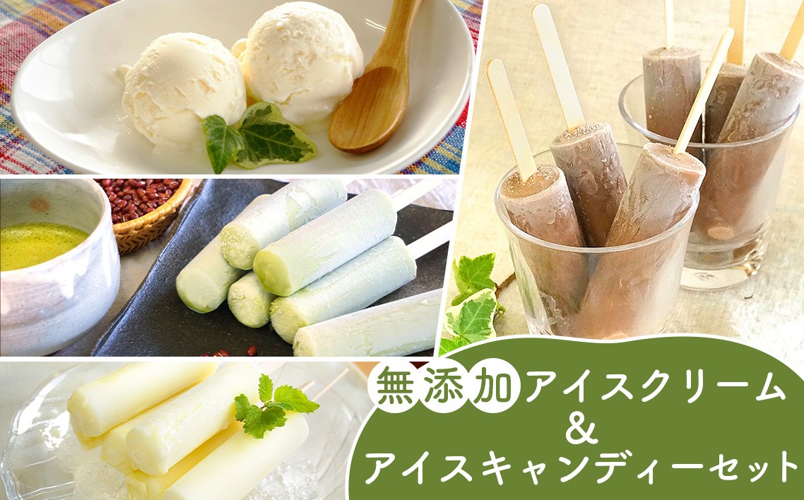 
            無添加アイスクリーム＆アイスキャンデーセット ／ チョコ 宇治金時 ミルク 濃厚 濃厚 まろやか こだわりアイス 高級アイス 贅沢スイーツ 冷たいお菓子 アイス ふるさと納税特産品 ギフト お取り寄せ アイスキャンデー 夏のスイーツ 送料無料 大阪府 No.129
          