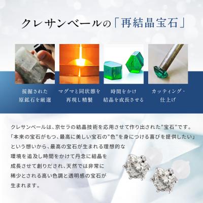 ふるさと納税 京都市 【京セラ】クレサンベール〈天然ダイヤモンド〉セラミックピアス【合計1.0ct/スタッド】 |  | 03